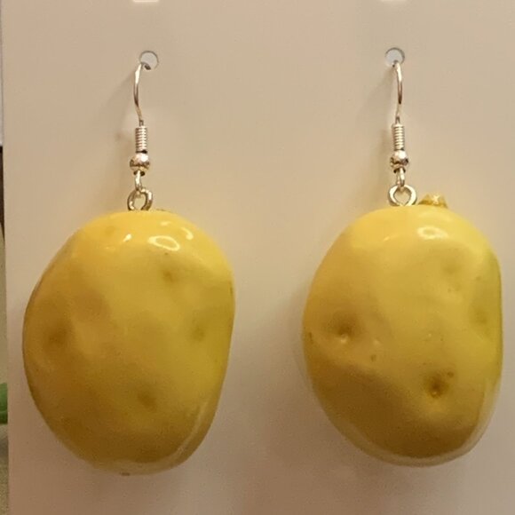 Potato Earring, Funny Food Earring, Food Jewelry, Gift Idea, Cooking Earring - Picture 5 of 7